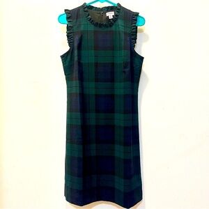 J. Crew Black-watch Plaid Dress